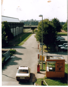 Vergesst nicht 5.9.72!  ZHS Anlage Einfahrt Connollystrasse München, c.a. 1984